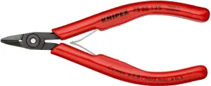 Кусачки бокові (бокорізи) для електроніки, діаметр 0,8мм, 125мм KNIPEX 75 52 125, фосфатовані №1