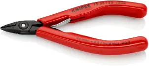 Кусачки бокові (бокорізи) для електроніки, діаметр 0,8мм, 125мм KNIPEX 75 52 125, фосфатовані №2