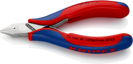 Кусачки бокові (бокорізи) для електроніки, Ø1,0мм, 115мм KNIPEX 72 52 115, хромовані купити