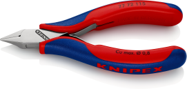 Кусачки бокові (бокорізи) для електроніки, діаметр 0,8мм, 125мм KNIPEX 77 72 115 SB, хромовані купити в Україні