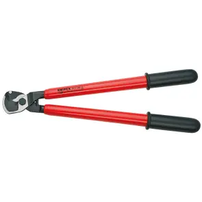 Ножиці для різання кабелів, діаметр 27мм / 150мм.кв., 500 мм VDE KNIPEX 95 17 500, фосфатовані №1