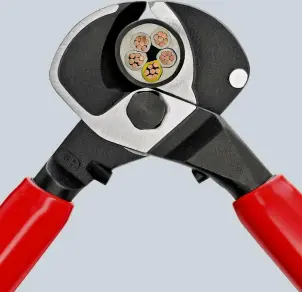 Ножиці для різання кабелів, діаметр 27мм / 150мм.кв., 500 мм VDE KNIPEX 95 17 500, фосфатовані №2