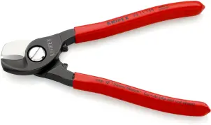 Ножиці для різання кабелів, діаметр 15мм / 50мм.кв. 165мм KNIPEX 95 11 165 SB, фосфатовані №2