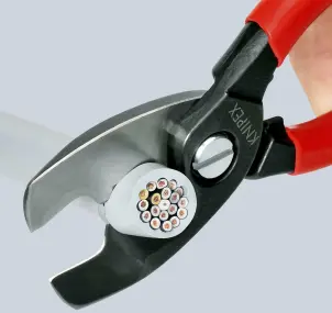 Ножиці для різання кабелів, діаметр 20мм / 70мм², 200мм KNIPEX 95 11 200 SB, фосфатовані №3
