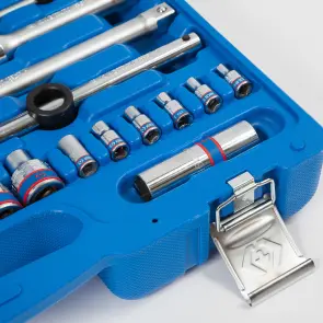 Набор инструментов 103 единицы 1/4"+1/2" в пластиковом кейсе №7