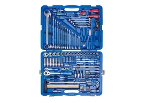 Набор инструментов 128 единиц 1/4"+1/2" в пластиковом кейсе №2