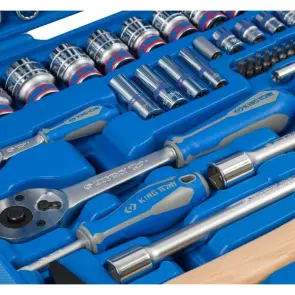 Набор инструментов 128 единиц 1/4"+1/2" в пластиковом кейсе №5