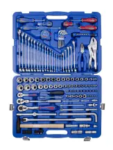 Набор инструментов 143 единиц 1/4"+1/2" в пластиковом кейсе купить