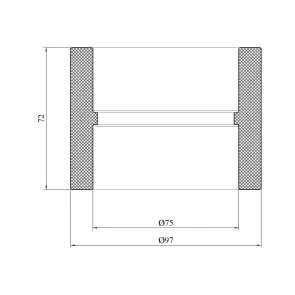 Муфта PPR GrandiTherm 75 мм №2