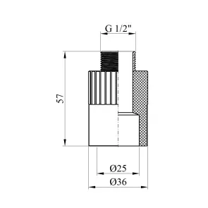 Муфта PPR GrandiTherm 25х1/2" РЗ №2