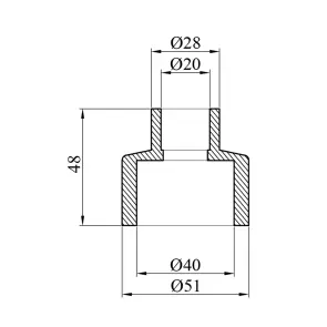 Муфта редукційна PPR GrandiTherm 40х20 мм №2