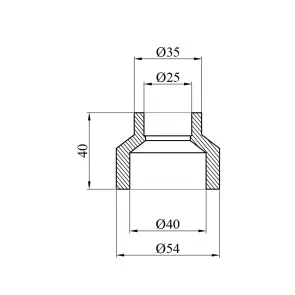 Муфта редукционная PPR GrandiTherm 40х25 мм №2