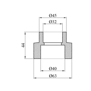 Муфта редукційна PPR GrandiTherm 40х32 мм №2