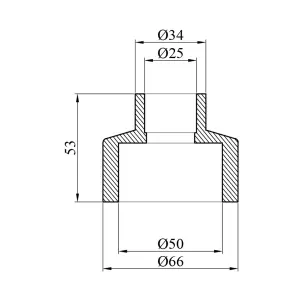 Муфта редукційна PPR GrandiTherm 50х25 мм №2