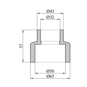 Муфта редукційна PPR GrandiTherm 50х32 мм №2