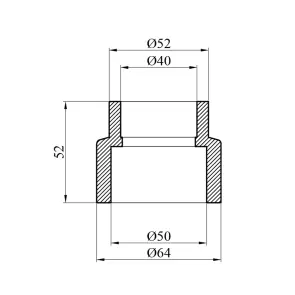 Муфта редукційна PPR GrandiTherm 50х40 мм №2