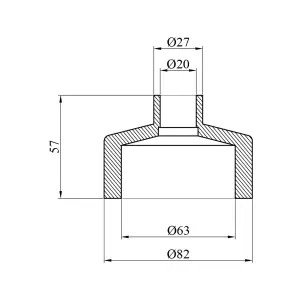 Муфта редукционная PPR GrandiTherm 63х20 мм №2