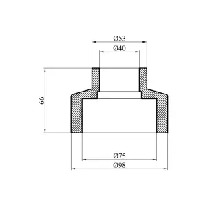 Муфта редукционная PPR GrandiTherm 75х40 мм №2