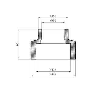 Муфта редукционная PPR GrandiTherm 75х50 мм №2