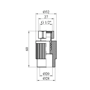 Муфта с накидной гайкой PPR GrandiTherm 20х1/2" №2