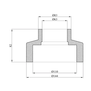 Муфта редукційна PPR Rozma 110х63 мм №2