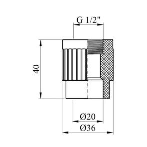 Муфта PPR Rozma 20х1/2" РВ №2