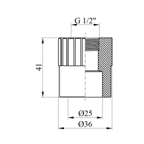 Муфта PPR Rozma 25x1/2" РВ №2