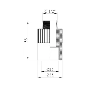 Муфта PPR Rozma 25х1/2" РЗ №2