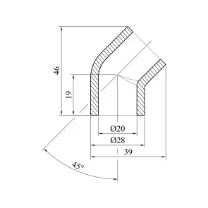 Колено 45° PPR GrandiTherm 20 мм №2