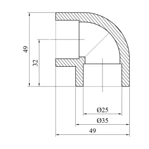 Коліно 90° PPR GrandiTherm 25 мм №2