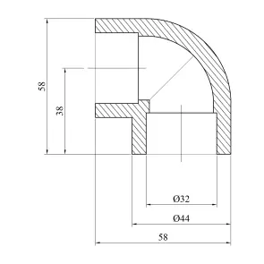 Колено 90° PPR GrandiTherm 32 мм №2