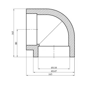 Коліно 90° PPR GrandiTherm 110 мм №2
