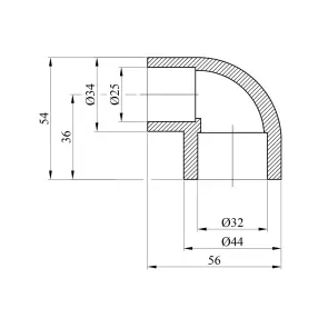 Редукционное колено PPR GrandiTherm 32х25 мм №2