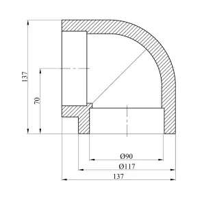 Колено 90° PPR Rozma 90 мм №2