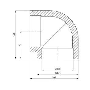 Коліно 90° PPR Rozma 110 мм №2