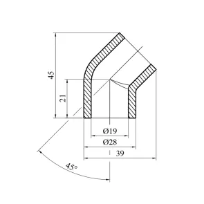 Коліно 45° PPR Rozma 20 мм №2