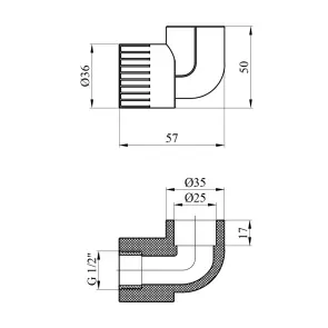 Коліно PPR Rozma 25x1/2" РВ №2