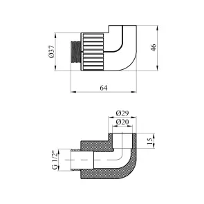 Коліно PPR Rozma 20х1/2" РЗ №2
