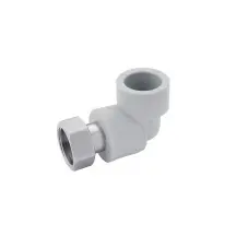 Колено с накидной гайкой PPR Rozma 20х1/2"