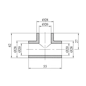 Трійник PPR GrandiTherm 20 мм №2