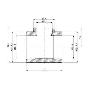 Тройник переходной PPR GrandiTherm 110х75х110 мм №2