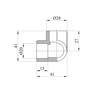 Трійник кутовий PPR GrandiTherm 20 мм №2