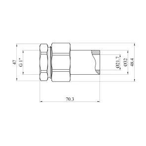 Американка PPR GrandiTherm 32х1" мм РО (длинная) №2