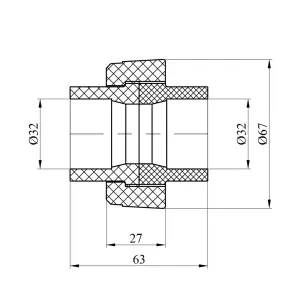 Разборное соединение PPR GrandiTherm 32 мм №2