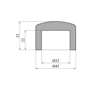 Заглушка PPR GrandiTherm 32 мм №2