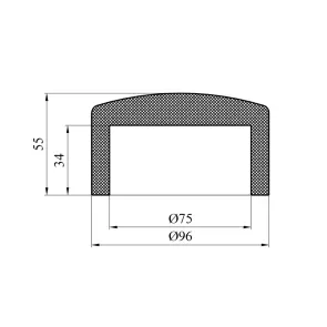 Заглушка PPR GrandiTherm 75 мм №2