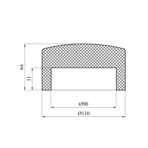 Заглушка PPR GrandiTherm 90 мм №2