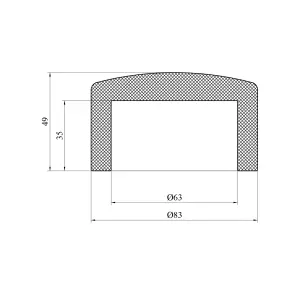 Заглушка PPR Rozma 63 мм №2