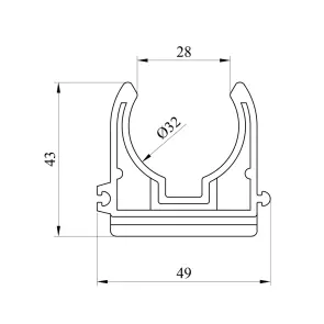 Крепление для труб PPR GrandiTherm 32 мм №2