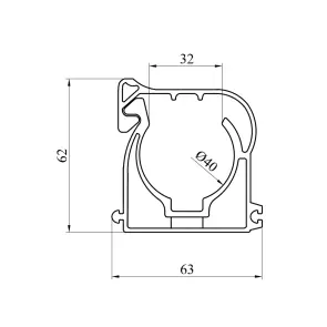 Кріплення для труб PPR GrandiTherm 40 мм №2